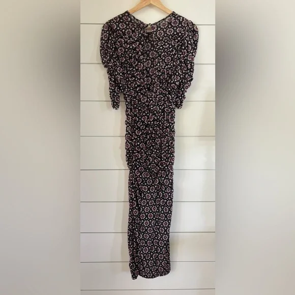 Free People Briella Ruched Midi Dress NWT - Picture 5 of 5